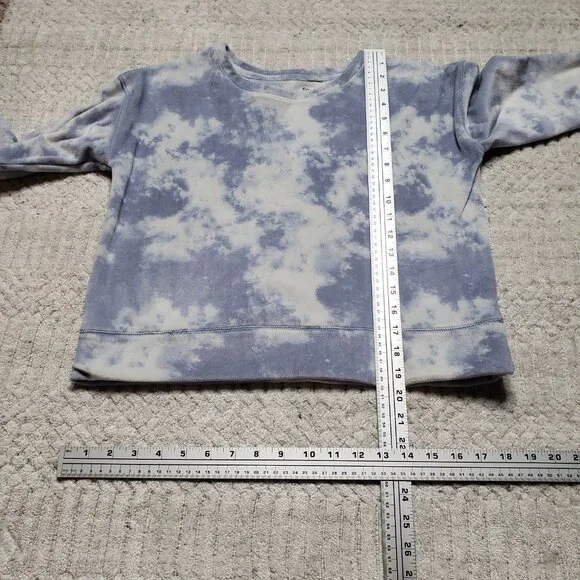 SO Cozy Tie‑Dye Crewneck Sweatshirt – Women's XL (14/16) - Picture 7 of 9